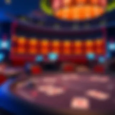 Virtual poker tournament interface showcasing various tables