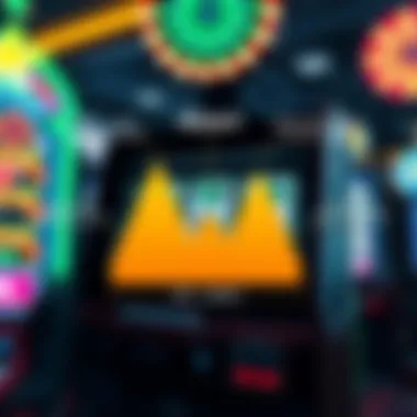 Diagram illustrating the concept of volatility in slot games