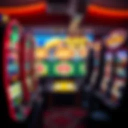 Exciting online gaming experience featuring slot machines and jackpot displays