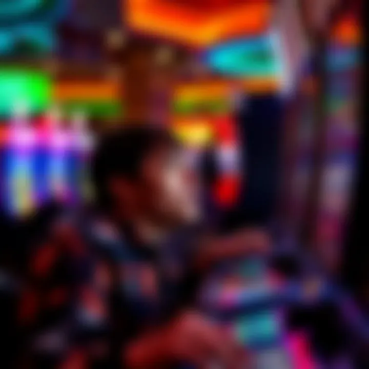 An engaging player enjoying the thrill of playing slots at Parx Casino