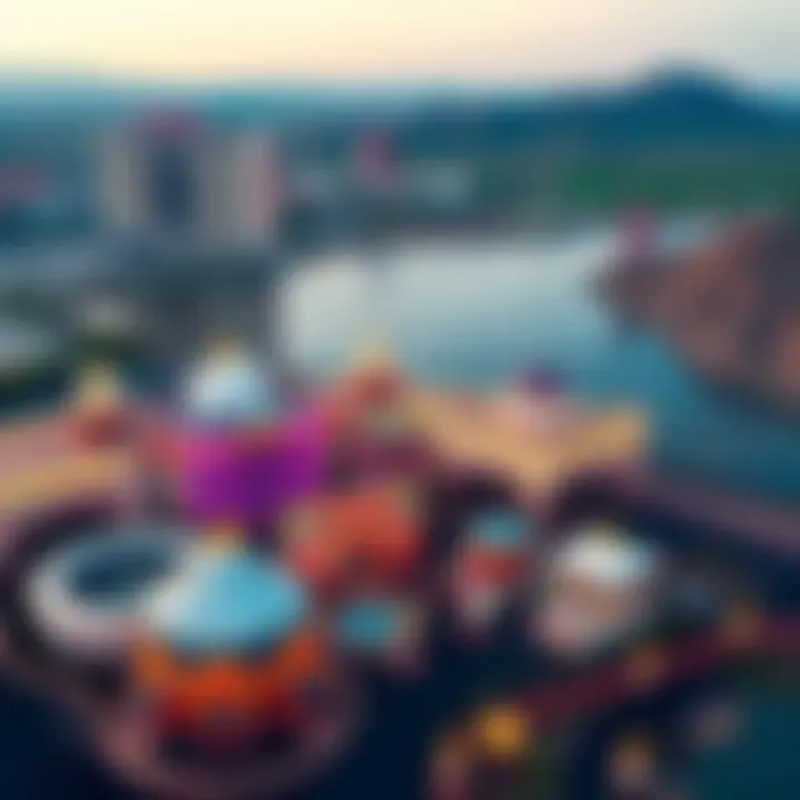 Aerial view of Primm Resort showcasing its luxurious amenities and surroundings