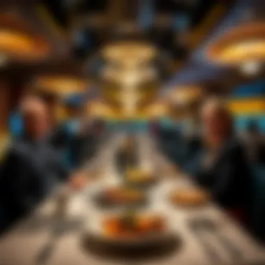 Elegant dining area at Primm Resort featuring gourmet dishes