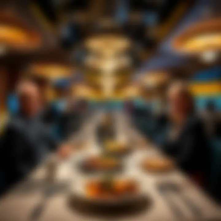 Elegant dining area at Primm Resort featuring gourmet dishes