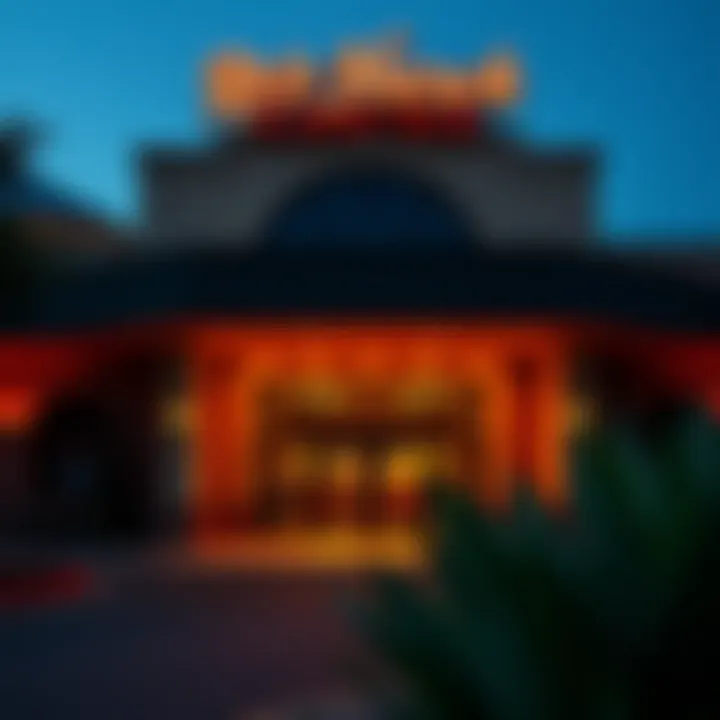 Red Hawk Casino Entrance Exterior view of Red Hawk Casino showcasing vibrant entrance