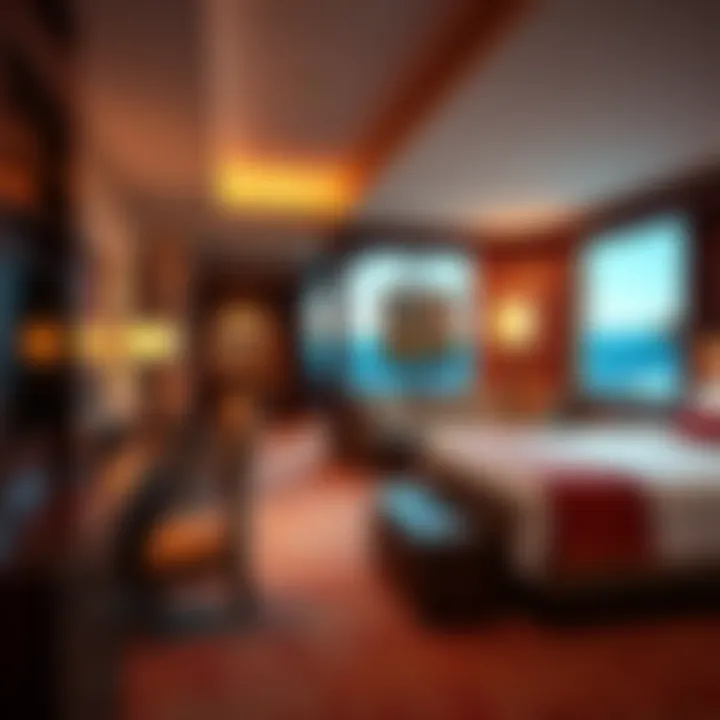 Luxurious Accommodation Luxurious hotel room at Red Hawk Casino