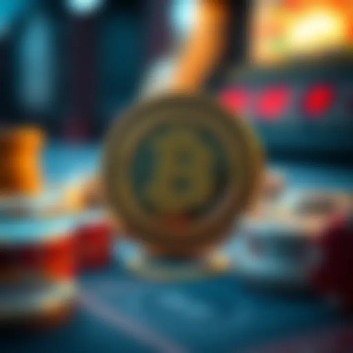 Conceptual illustration of digital currency in gaming