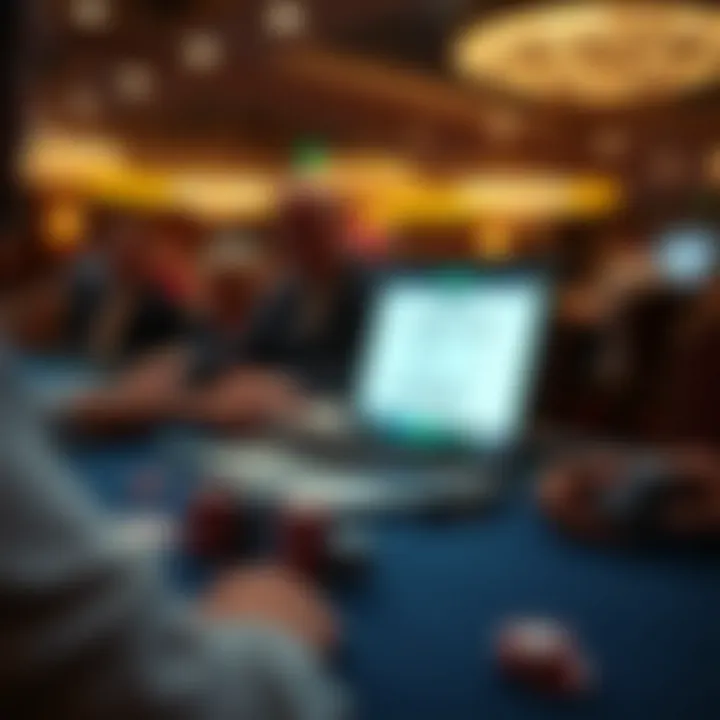 Artistic rendering of the evolution of online poker platforms