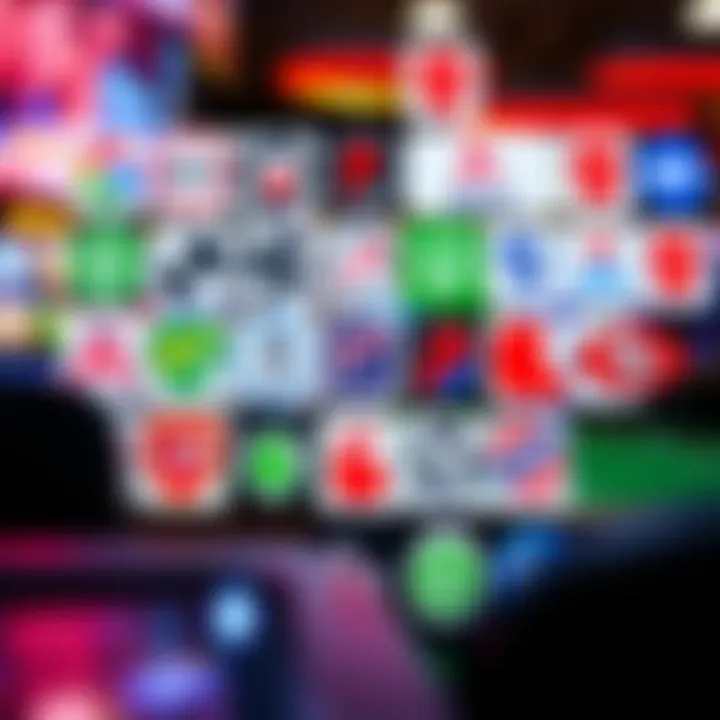 Diverse Sports Betting Options A collage of various sports logos representing betting options