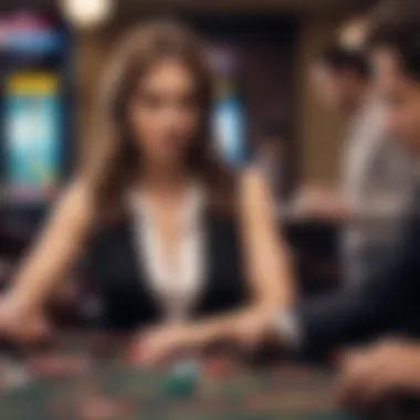 Strategy Session A player strategizing while playing blackjack on an iPhone