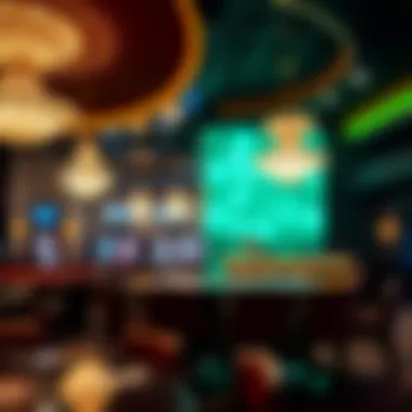 Sophisticated club interior with unique decor