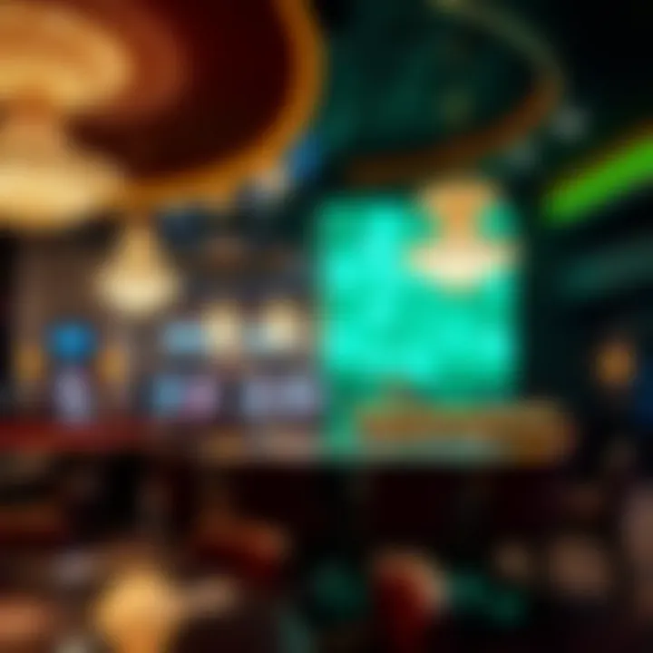 Sophisticated club interior with unique decor