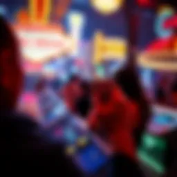 Vibrant nightlife scene in Las Vegas
