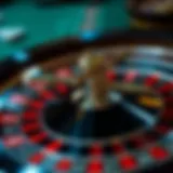 Roulette wheel showcasing a variety of numbers