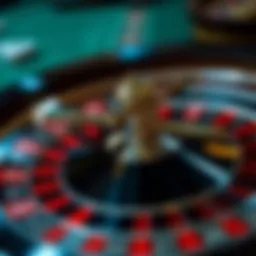 Roulette wheel showcasing a variety of numbers