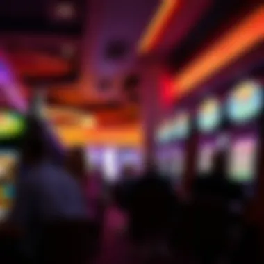 Engaging Casino Atmosphere Atmospheric casino environment with players engaged in gameplay