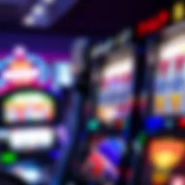 High Payout Slot Machine Close-up of a high payout percentage slot machine
