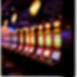 Vibrant slot machine display showcasing colorful graphics