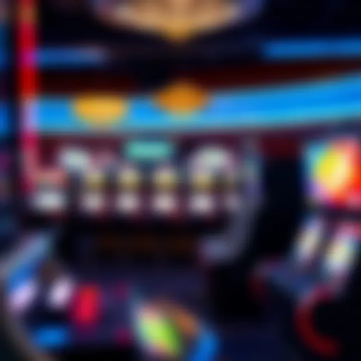 Interior gaming area showcasing slot machines