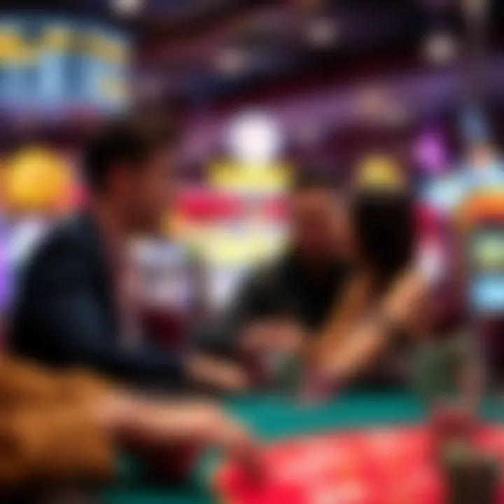 A group enjoying a game in a modern casino setting