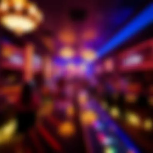 Vibrant nightlife atmosphere in a renowned Las Vegas club