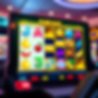 An engaging online slot interface showcasing vibrant symbols and themes