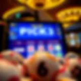 Visual representation of an online Pick 3 lottery interface