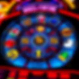 A vibrant representation of the Wheel of Fortune slot machine interface showcasing reels and symbols