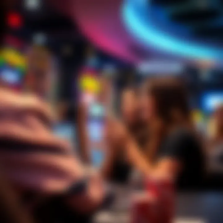 A depiction of the online gaming culture surrounding Rush Casino4Fun, showcasing community interactions and social aspects.