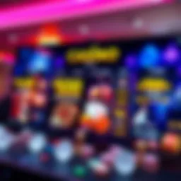 An overview of a vibrant online casino interface showcasing no deposit bonuses.