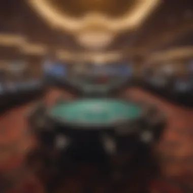 Overview of NJ Casino Floor An overview of a bustling New Jersey casino floor