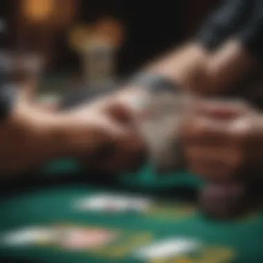 Online Poker Gameplay A close-up of online poker gameplay on a digital device