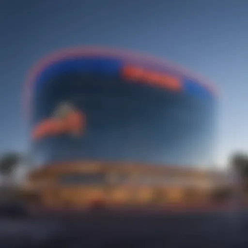 Exterior view of the new casino on the Vegas Strip showcasing modern architecture