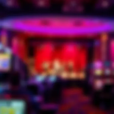 Vibrant Entertainment Scene at the Casino Entertainment space featuring a live performance stage within the casino