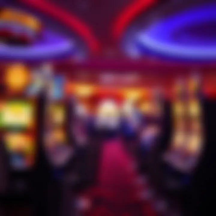 Exciting Gaming Experience Inside the Casino Interior gaming area filled with various slot machines and table games