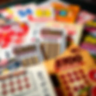 Variety of Scratch-Off Tickets Visual representation of various scratch-off tickets