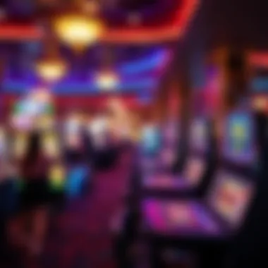 The Excitement of the Casino Atmosphere A vibrant casino floor showcasing various gaming tables and slot machines