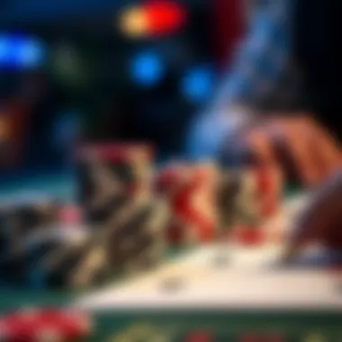 Strategic Insights in Gaming Close-up of poker chips and a player's strategy notes