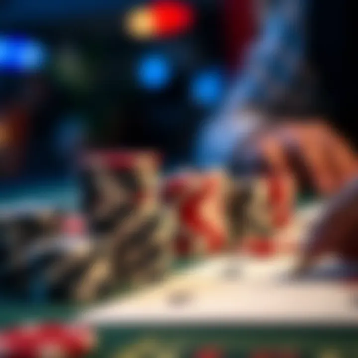 Strategic Insights in Gaming Close-up of poker chips and a player's strategy notes