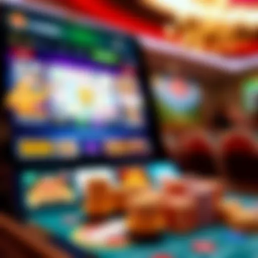 Casino application interface showcasing various games