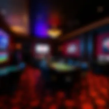 Exclusive poker room showcasing high-stakes games