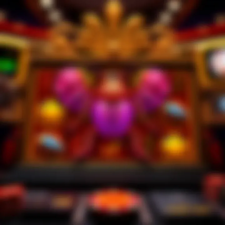 Visual representation of various bonus features in the scarab slot