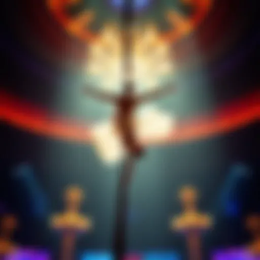 Aerial Performance at Wynn A mesmerizing aerial performer showcasing elegant artistry at the Wynn Hotel