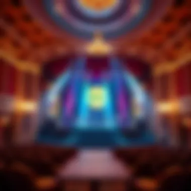 Enchanting Stage at Wynn An enchanting stage setting that captures the essence of a Wynn Hotel show