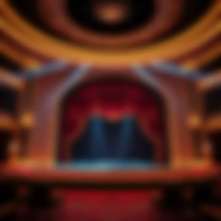 An elegant stage set design from one of the shows at Wynn