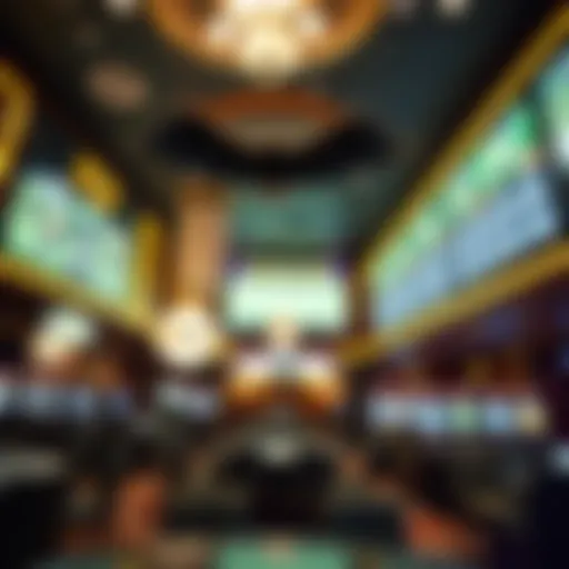 Panoramic view of the Soaring Eagle Sports Book interior