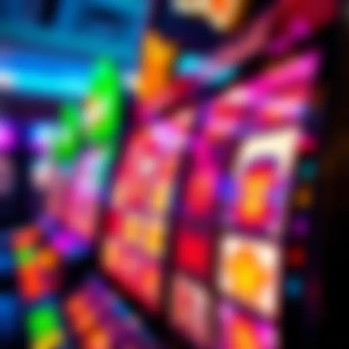 Vibrant Reels of Starburst Slot Machine Colorful display of Starburst slot machine reels