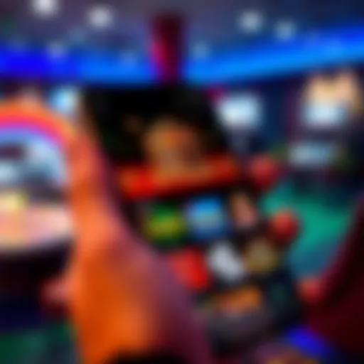 An overview of popular casino applications displayed on a smartphone screen