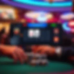 A digital interface of a poker help application showcasing strategic insights.