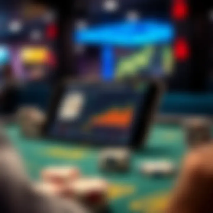 Visualization of poker statistics and analytics displayed on a mobile device.