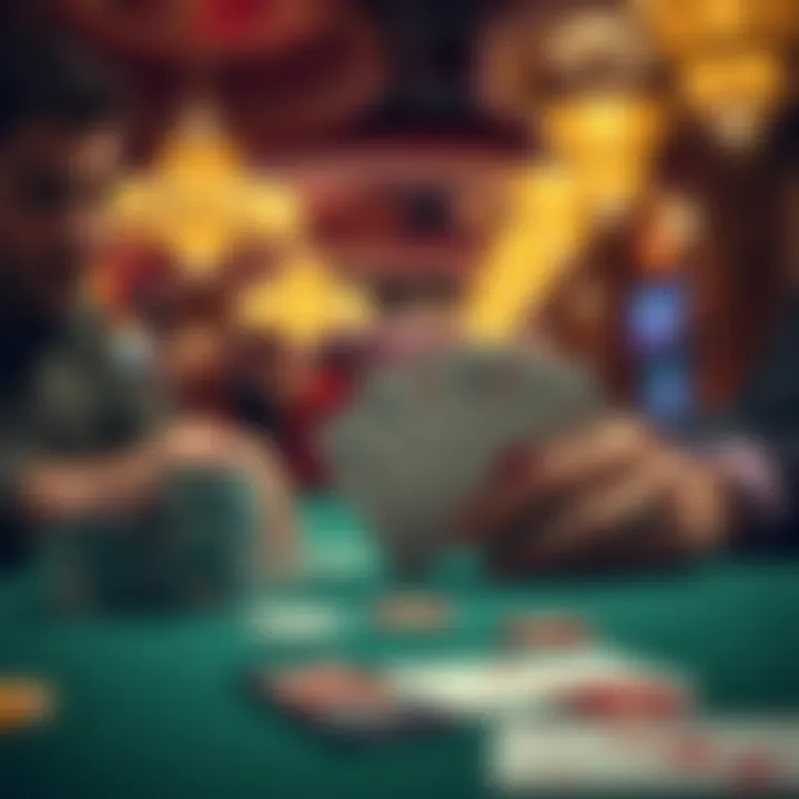 A conceptual image representing the balance between technology and traditional poker.